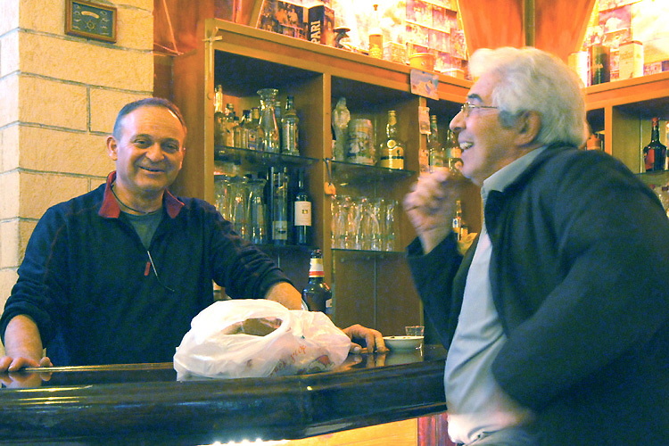 Stavros and Manolis at the New Year's Eve party 2013